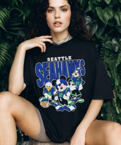 Mickey and Friends Seattle Seahawks T Shirt