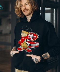 Mickey mouse San Francisco 49ers posing shirt