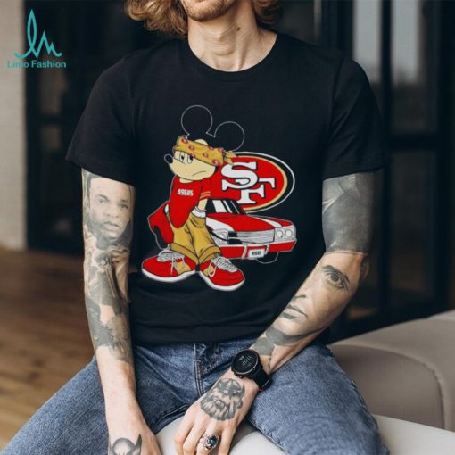 Mickey mouse San Francisco 49ers posing shirt