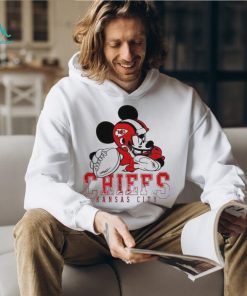 Mickey mouse playing Kansas city Chiefs disney inspired game day Football shirt
