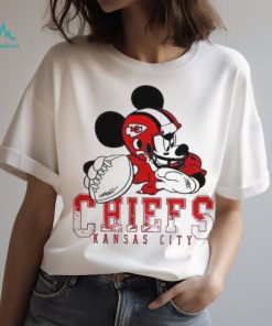 Mickey mouse playing Kansas city Chiefs disney inspired game day Football shirt