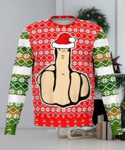 Middle Finger Offensive For Christmas Gifts Ugly Christmas Sweater