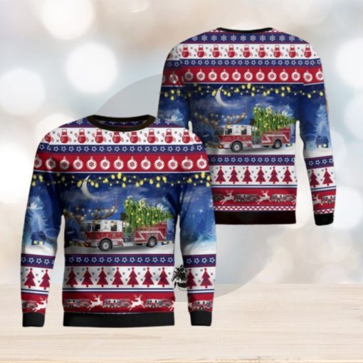 Midway Fire Department AOP Sweater Christmas Gift Sweater