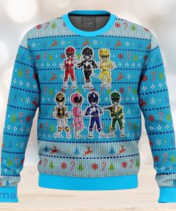 Mighty Morphin Chibis Power Rangers Ugly Christmas Sweater Unique Gift For Men And Women