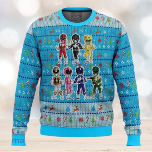 Mighty Morphin Chibis Power Rangers Ugly Christmas Sweater Unique Gift For Men And Women