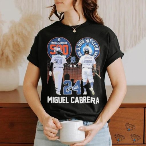 Miguel Cabrera 24 Signatures Detroit Tigers Signature Shirt