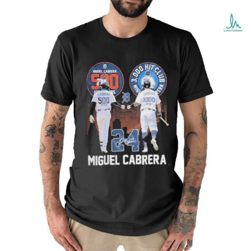 Miguel Cabrera 24 Signatures Detroit Tigers Signature Shirt