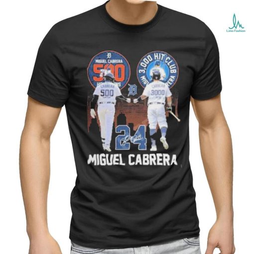 Miguel Cabrera 24 Signatures Detroit Tigers Signature Shirt