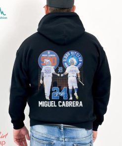 Miguel Cabrera 500 Home Runs and 3000 Hits City signature shirt