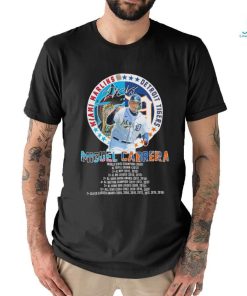 Miguel Cabrera Legend of Miami Marlins and Detroit Tigers signature 2023 shirt