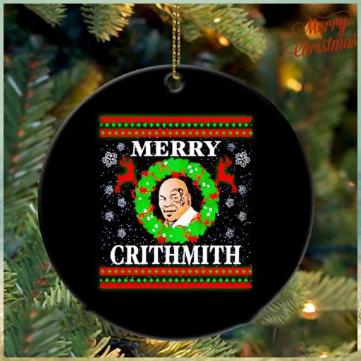 Mike Tyson Merry Crithmith Christmas ornament