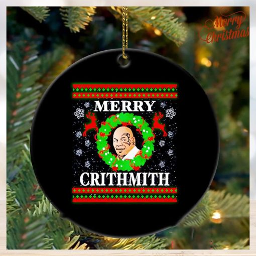 Mike Tyson Merry Crithmith Christmas ornament