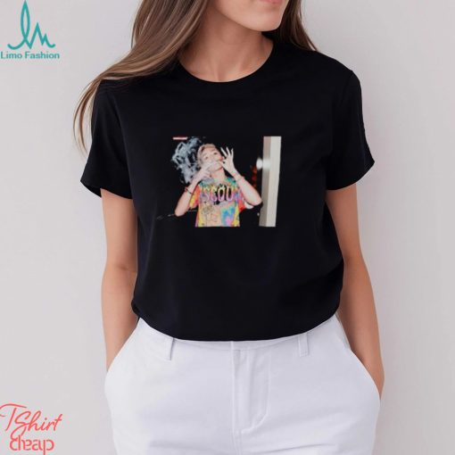 Miley Cyrus Smoking shirt