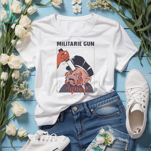 Militarie gun cop stab shirt