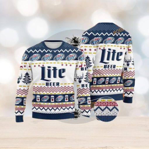 Miller Lite Beer Friends Christmas Sweater