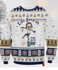 Miller Lite Dude Ugly Christmas Sweater Nice Gift For Everyone