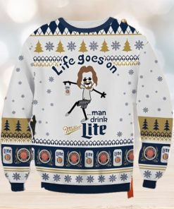 Miller Lite Dude Ugly Christmas Sweater Nice Gift For Everyone