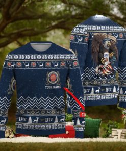 Miller Lite Eagle Ugly Christmas Sweater