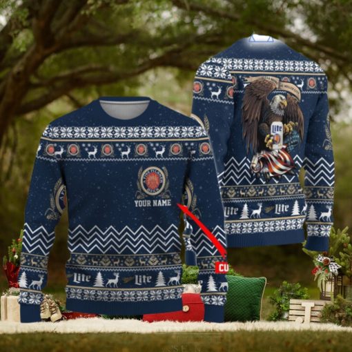 Miller Lite Eagle Ugly Christmas Sweater