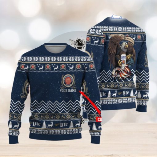 Miller Lite Eagle Ugly Christmas Sweater