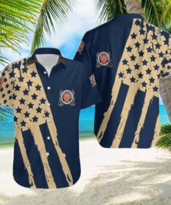 Miller Lite USA Flag Hawaiian Combo Shirt And Short Gift Hawaiian For Mens