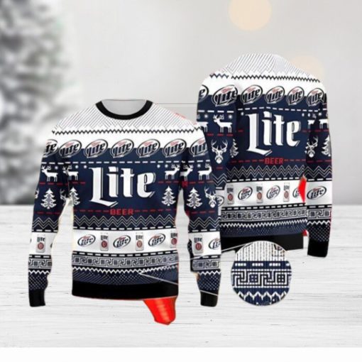 Miller Lite Ugly Sweater Nice Gift For Everyone