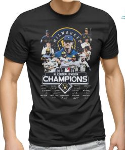 Milwaukee Brewers 2023 National Central Division Champions Signatures t shirt