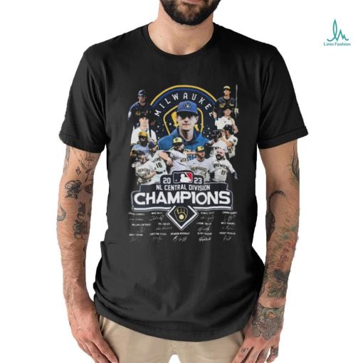 Milwaukee Brewers 2023 National Central Division Champions Signatures t shirt