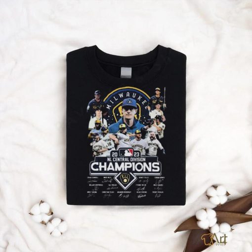 Milwaukee Brewers 2023 National Central Division Champions Signatures t shirt