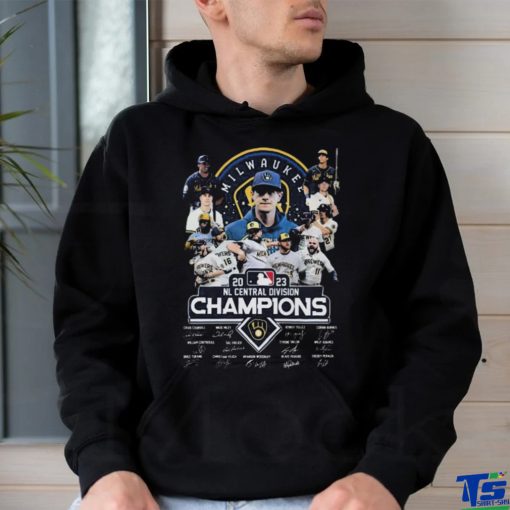 Milwaukee Brewers 2023 National Central Division Champions Signatures t shirt