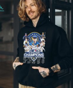 Milwaukee Brewers Team 2023 Al East Division Champions signatures shirt
