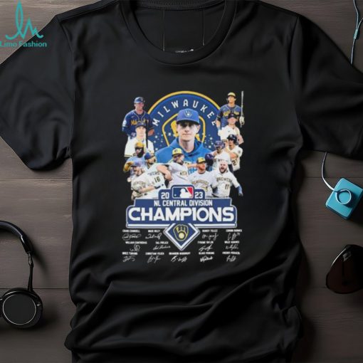 Milwaukee Brewers Team 2023 Al East Division Champions signatures shirt