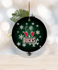Milwaukee Bucks NBA Custom Name 2023 Holiday Christmas Decorations Ornament