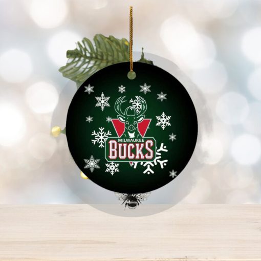 Milwaukee Bucks NBA Custom Name 2023 Holiday Christmas Decorations Ornament