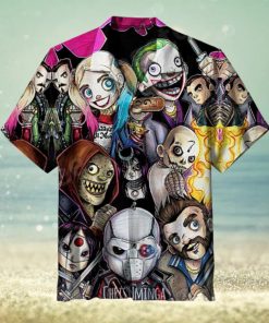 Mini Suicide Squad Comic Characters Hawaiian Shirt And Short