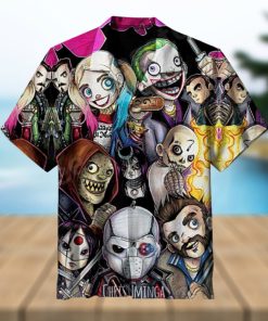 Mini Suicide Squad Comic Characters Hawaiian Shirt And Short