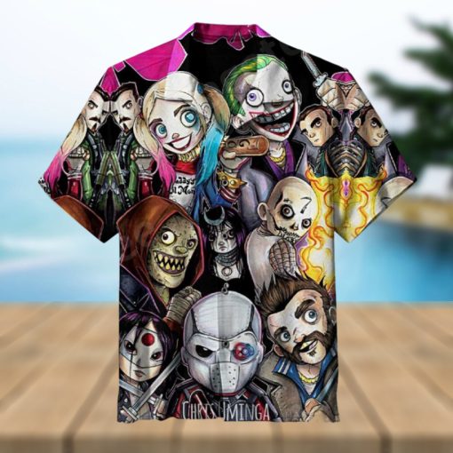 Mini Suicide Squad Comic Characters Hawaiian Shirt And Short