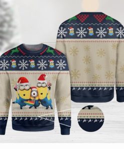 Minions Christmas Knitted Christmas 3D Sweater For Fans