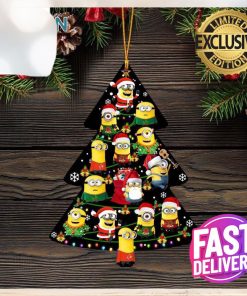 Minions Cute Christmas Tree Cute 2023 Holiday Christmas Decorations Ornament