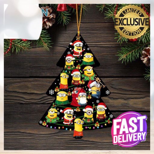 Minions Cute Christmas Tree Cute 2023 Holiday Christmas Decorations Ornament