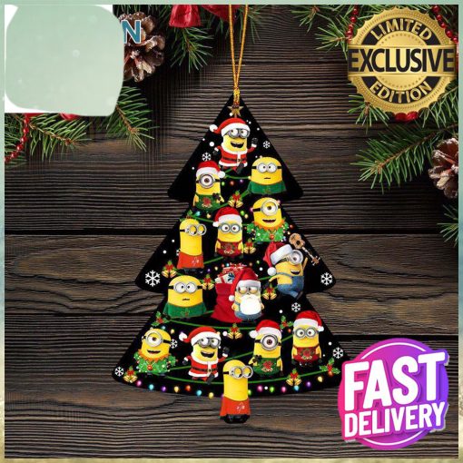 Minions Cute Christmas Tree Cute 2023 Holiday Christmas Decorations Ornament