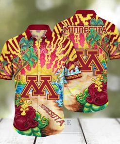 Minnesota Golden Gophers NCAA Hawaiian Shirt Golden Hourtime Aloha Shirts