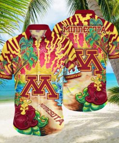 Minnesota Golden Gophers NCAA Hawaiian Shirt Golden Hourtime Aloha Shirts