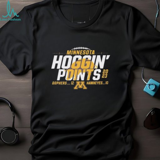 Minnesota Golden Gophers vs. Iowa Hawkeyes Blue 84 2023 Floyd of Rosedale Trophy Score T Shirt