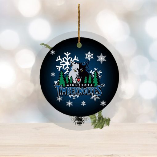 Minnesota Timberwolves NBA Custom Namer 2023 Holiday Chritmas Decorations Ornament