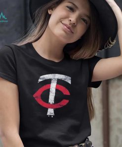 Minnesota Twins Fanatics Branded Weathered Official Logo Tri Blend T Shirt