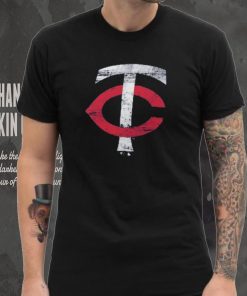 Minnesota Twins Fanatics Branded Weathered Official Logo Tri Blend T Shirt