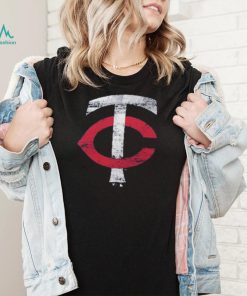 Minnesota Twins Fanatics Branded Weathered Official Logo Tri Blend T Shirt