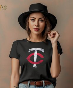 Minnesota Twins Fanatics Branded Weathered Official Logo Tri Blend T Shirt