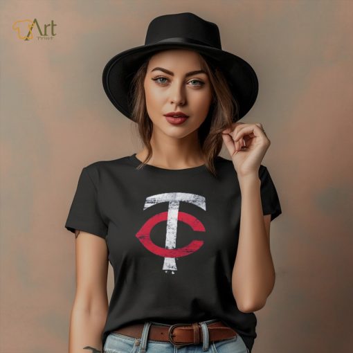 Minnesota Twins Fanatics Branded Weathered Official Logo Tri Blend T Shirt